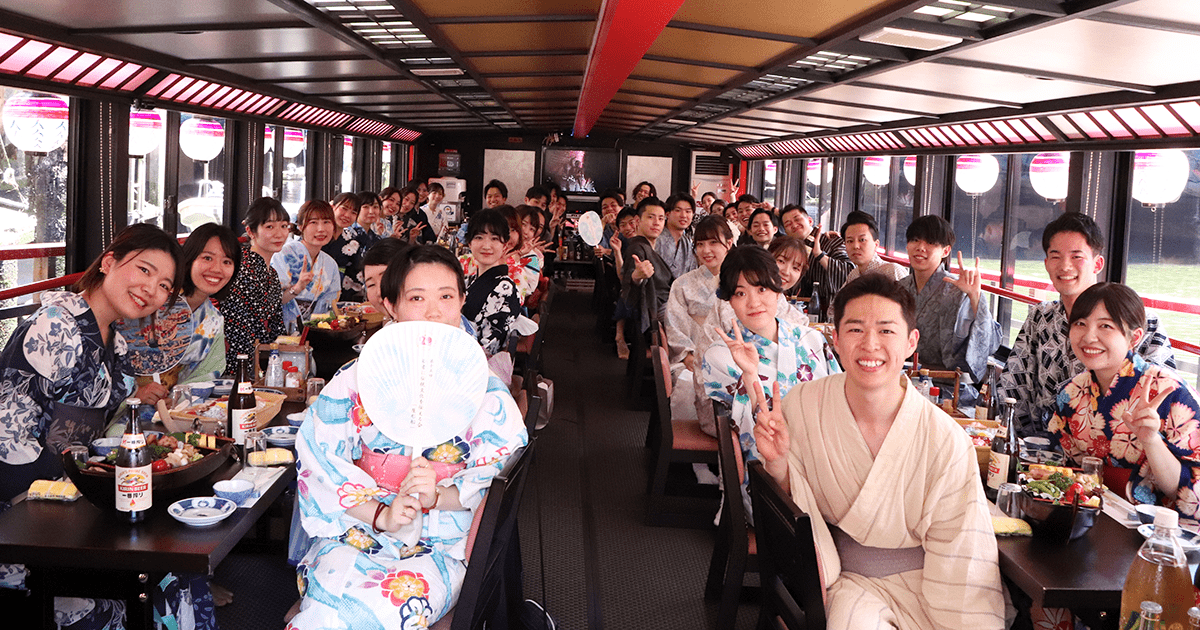日本最大級の屋形船イベント！～浴衣姿の若者800名が集結～
